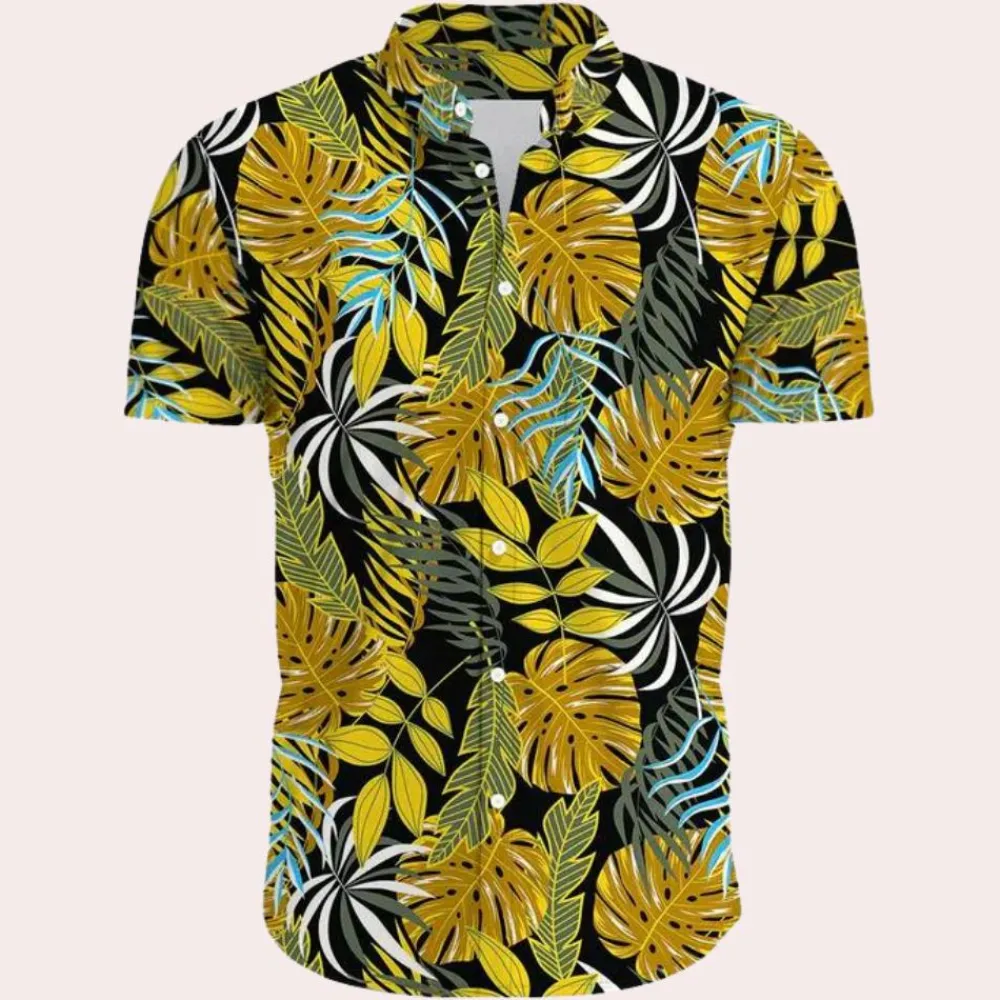 Shirts Heren*Andre - Kleurrijk en trendy Hawaïaans mannenhemd voor de zomer