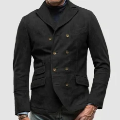 Truien & Vesten Heren*ANDREAS - Zomerse blazer met dubbele borst voor mannen