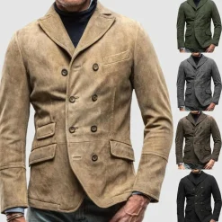 Truien & Vesten Heren*ANDREAS - Zomerse blazer met dubbele borst voor mannen