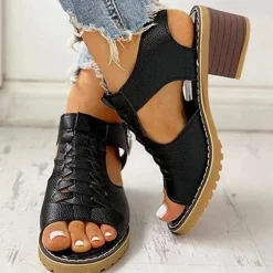 Damesschoenen*Anelo - Modieuze gevlochten zomersandalen voor dames - Perfect voor Lente en Zomer