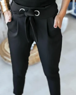 Broeken & Rokken Dames*ANGELIEN - CASUAL HOGE TAILLE ZOMERBROEK