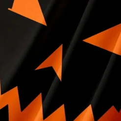 Shirts Heren*Anitra - Spookachtige Pompoengezicht Zomert-shirt voor Mannen Zwart