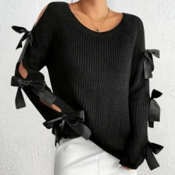 Truien & Vesten Dames*ANNA - Veelzijdige Zomerse Trui voor Dames Zwart