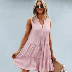 Jurken & Jumpsuits Dames*ANNELI - Stijlvolle zomer mini jurk