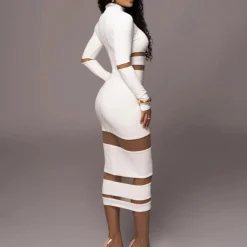 Jurken & Jumpsuits Dames*Anni - Trendy Bodycon Zomerjurk voor Vrouwen voor Elke Gelegenheid