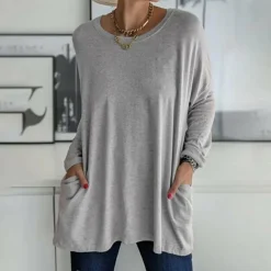 Topjes & Shirts Dames*ANNIE - Avslappet zomerskjorte voor vrouwen