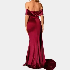 Jurken & Jumpsuits Dames*Annie - Stijlvolle lange damesjurk voor de zomer Bourgondië