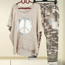 Sets Dames*ANNOESKA - Tweedelige zomerset voor de zomer Beige