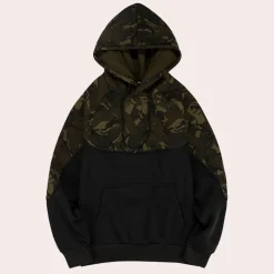 Truien & Vesten Heren*Antonis - Lichte Zomer Herenhoodie met Camouflage Dessin
