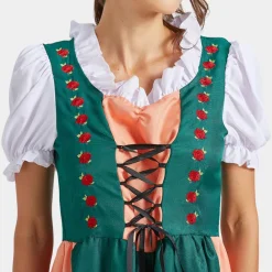 Jurken & Jumpsuits Dames*Anwen - Tijdloze Oktoberfestjurk met Moderne Flair voor de Zomer Groen