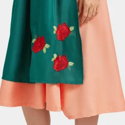 Jurken & Jumpsuits Dames*Anwen - Tijdloze Oktoberfestjurk met Moderne Flair voor de Zomer Groen