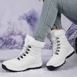 Damesschoenen*Arina - Stijlvolle Damessneeuwlaarzen met Grip