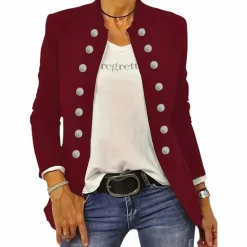 Blazers & Blouses Dames*ARJA - Lente/Zomer casual blazer voor dames met voorknopen