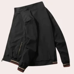 Jassen Heren*Arunas - Luchtige zomer bomberjack voor heren Zwart