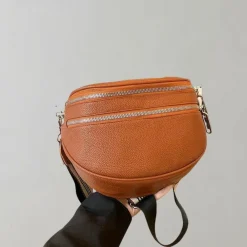 Tassen*Arvella - Zomerse crossbody tas met dubbele rits