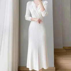 Jurken & Jumpsuits Dames*ARWENA - Stijlvolle Zomerse Gebreide Jurk voor Dames