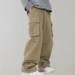 Broeken Heren*Asger - Cargo herenbroek met rechte pijpen voor de zomer