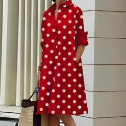 Jurken & Jumpsuits Dames*ASHLEY - Modieuze zomerjurk met lange mouwen