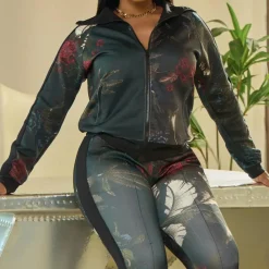 Sets Dames*ASHLEY - Trendy Tweedelige Zomerset voor Dames Paarsblauw