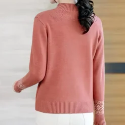 Truien & Vesten Dames*Asya - Luchtige gebreide trui voor dames, perfect voor de zomer Terracotta