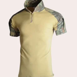 Shirts Heren*Atanas – Elegante Herenshirt met Ritsdetail voor de Zomer