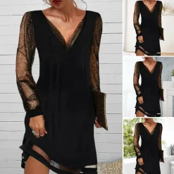 Jurken & Jumpsuits Dames*ATHENA - Elegante zomerjurk met V-hals