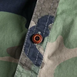 Shirts Heren*AUBERT - Heren camouflage zomer overhemden