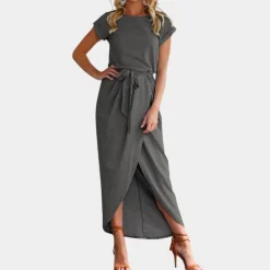 Jurken & Jumpsuits Dames*Augustine - Luchtige zomerse damesjurk met korte mouwen