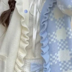 Truien & Vesten Dames*Aureliana - Stijlvol Kleurblok Damesvest voor de Zomer Lichtblauw