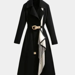 Jassen Dames*Aurembiaix - Luxe dames trenchcoat met elegante riem voor de zomer