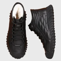 Schoenen Heren*Ayden - Luchtige leren zomerschoenen Zwart