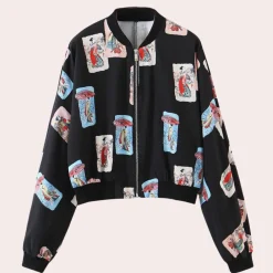 Jassen Dames*AYLA - Geraffineerd Zomerjas voor Dames Zwart