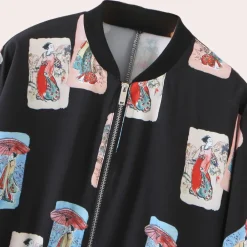 Jassen Dames*AYLA - Geraffineerd Zomerjas voor Dames Zwart