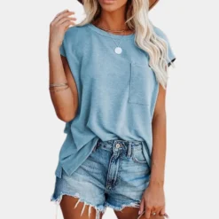 Topjes & Shirts Dames*Azra - Casual zomer t-shirt voor dames - Perfect voor Lente en Zomer