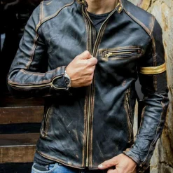 Jassen Heren*Baltasar - Stijlvolle zomerjas met rits voor heren