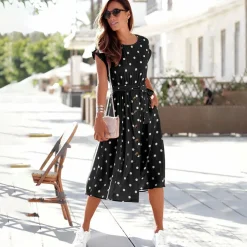 Jurken & Jumpsuits Dames*BARBRO - Casual midi zomerjurk