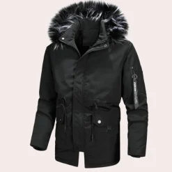 Jassen Heren*Bartek - Trendy jas met capuchon voor koude dagen