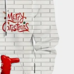 Jassen Heren*BASTIAN - Trendy Kerst Hoodie voor Heren Grijs