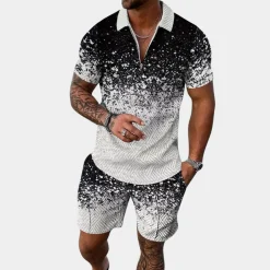 Sets Heren*Bautiste - Comfortabele en stijlvolle zomerse tweedelige herenset