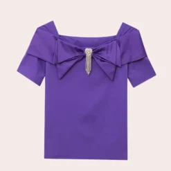 Blazers & Blouses Dames*Belinda - Charmante Zomer Strik Blouse voor Dames