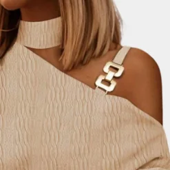 Topjes & Shirts Dames*BELLE - Modieus Schoudertopje voor Dames - Zomerse Stijl