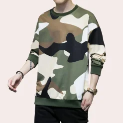 Shirts Heren*Beniamin - Functioneel en modieus Camo Zomersweatshirt