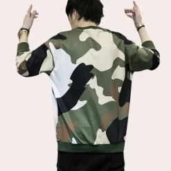 Shirts Heren*Beniamin - Functioneel en modieus Camo Zomersweatshirt