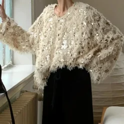 Truien & Vesten Dames*BERNETTA - Elegante Zomerse Trui voor Dames Beige