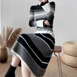 Jurken & Jumpsuits Dames*Betina - Casual en elegante gestreepte zomerjurk voor dames