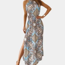 Jurken & Jumpsuits Dames*Boho stijl damesjurk voor de zomer Blauw