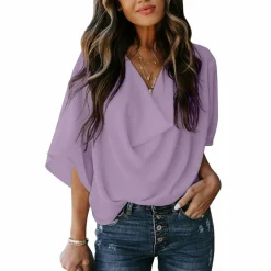 Topjes & Shirts Dames*BONITA - Elegant damesoverhemd voor de zomer