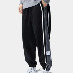 Broeken Heren*BRADLEY - Geraffineerd Lichte Zomer Jogger voor Heren Zwart