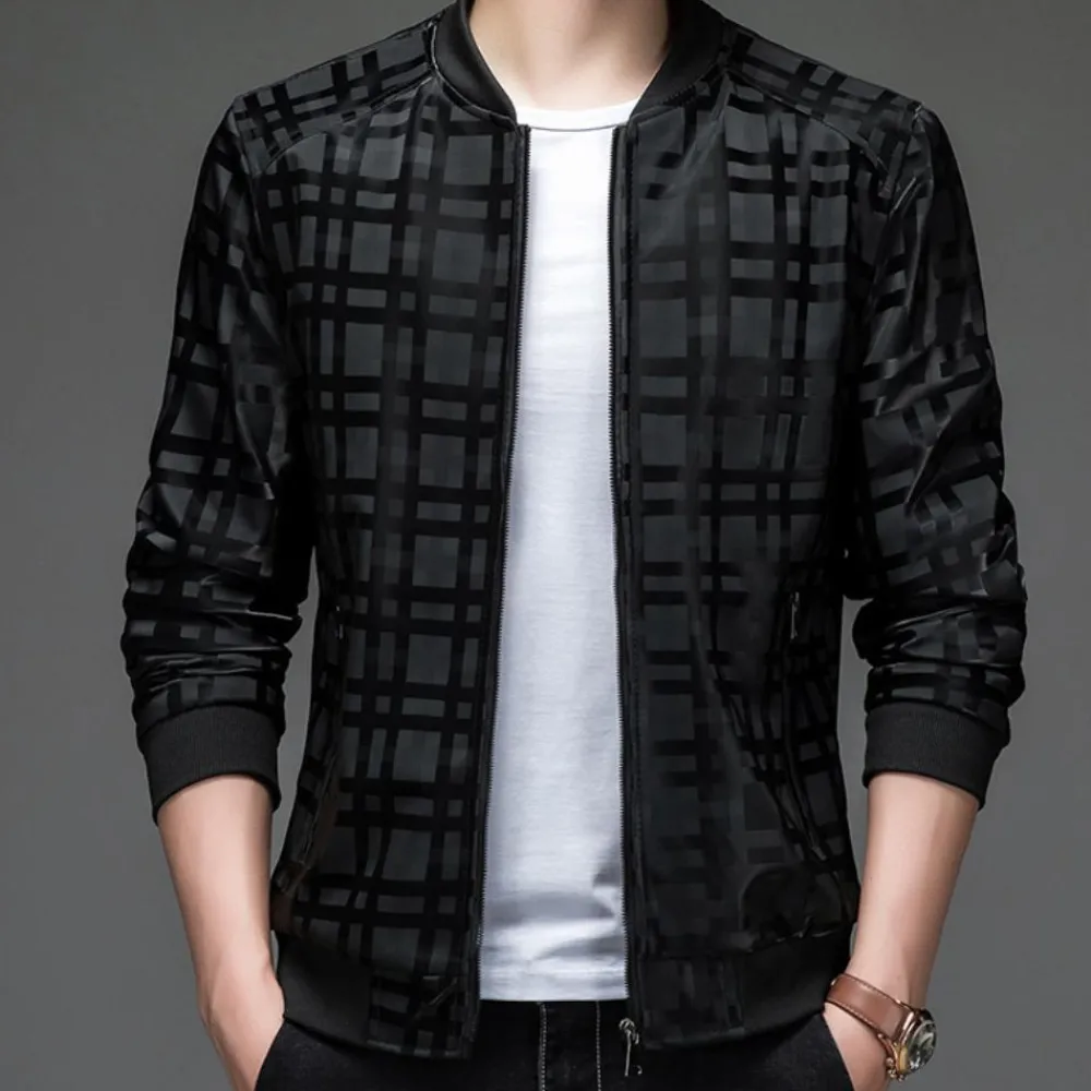 Jassen Heren*BRADLEY - Lichtgewicht Zomer Windjack voor Heren Zwart