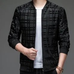 Jassen Heren*BRADLEY - Lichtgewicht Zomer Windjack voor Heren Zwart